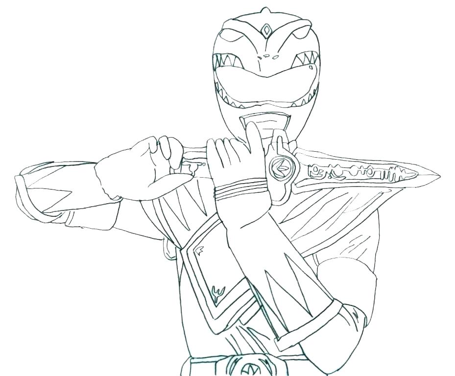 929x768 Red Power Ranger Coloring Pages