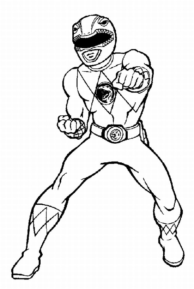 673x1002 Power Ranger Color Pages Red Power Ranger Coloring Pages Get