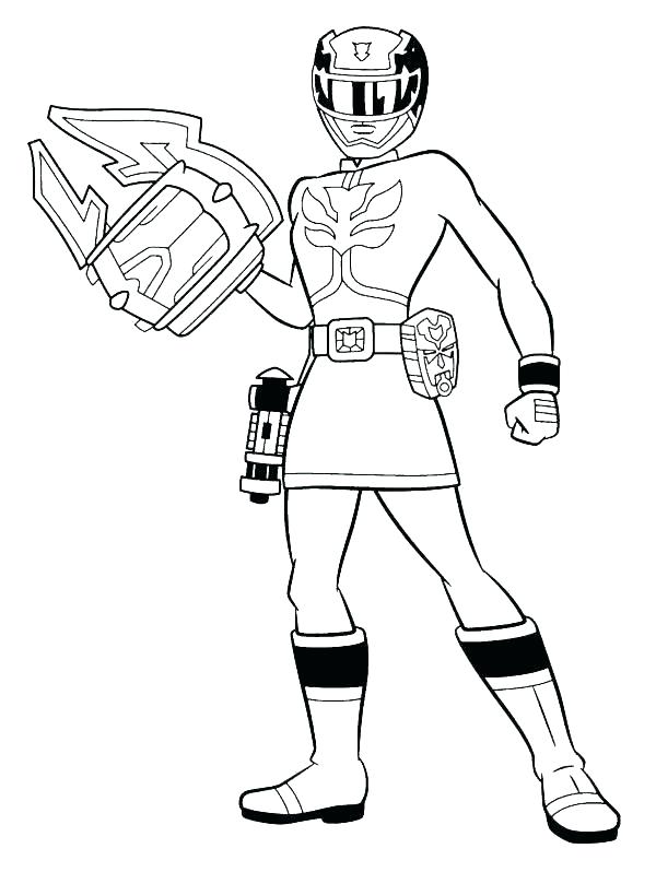 600x798 Power Rangers Dino Charge Red Ranger Coloring Pages Printable
