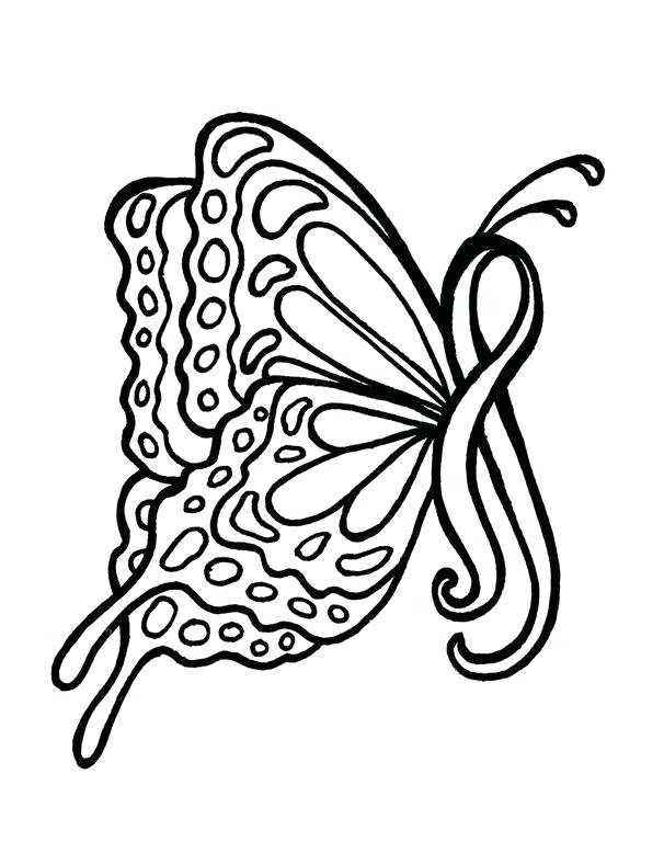 606x768 Red Ribbon Coloring Pages Printable Breast Cancer Ribbon Coloring