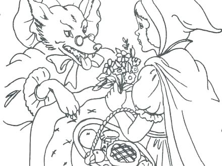 440x330 Red Riding Hood Coloring Pages Image Detail For Coloring Pages