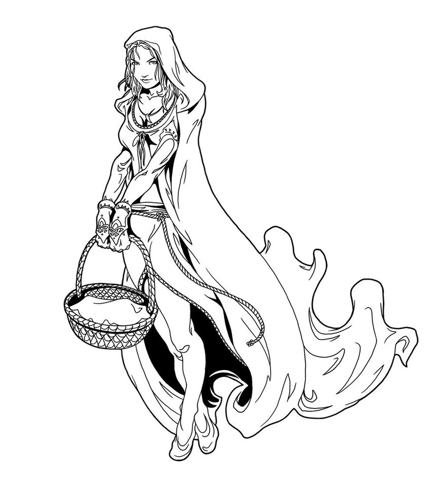 845x945 Red Riding Hood Lines By Deviantashtareth