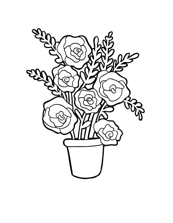 600x775 Coloring Pages Flowers And Hearts Coloring Roses Pages Flower