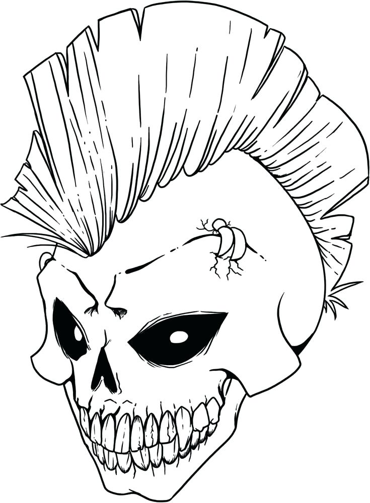 735x1000 Skull Coloring Page Day Of The Dead Skull Coloring Pages Skull