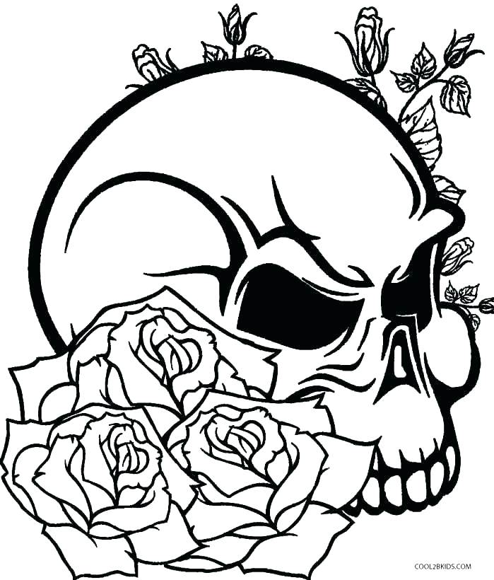 699x820 Skull Coloring Pages Sugar Skull Coloring Pages Download