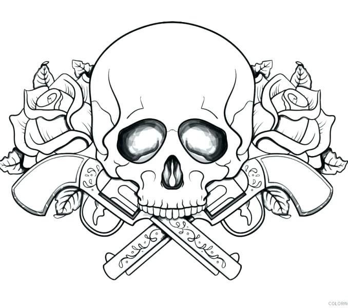 678x600 Coloring Pages Of Skulls Skulls Coloring Pages Skull Coloring