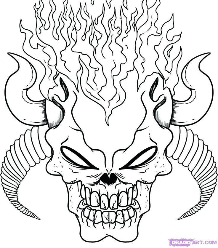 736x837 Cool Skull Coloring Pages Skulls Coloring Pages Skull Coloring