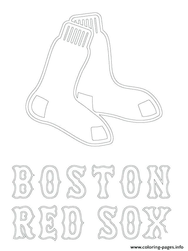 640x853 Boston Red Sox Coloring Pages Red Logo Coloring Page Red Coloring