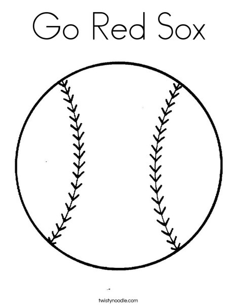 468x605 Go Red Sox Coloring Page