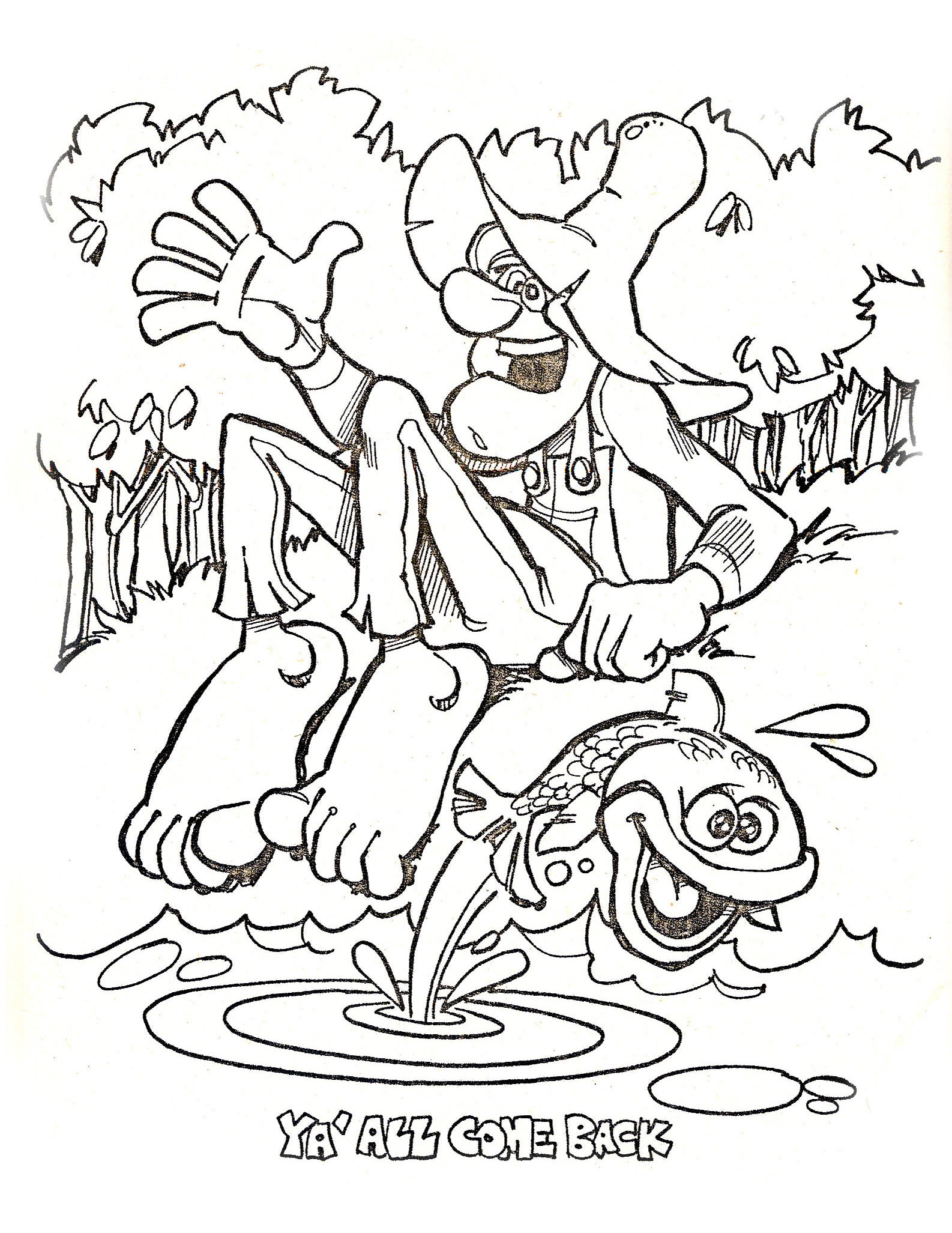 1586x2053 Hillbilly Coloring Sheet