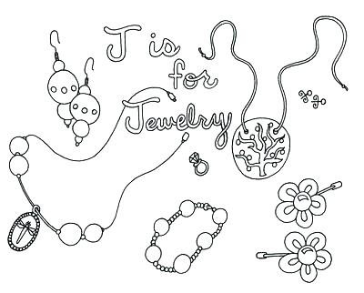 400x322 Jewelry Coloring Pages Adult Bracelet Coloring Page For Girls