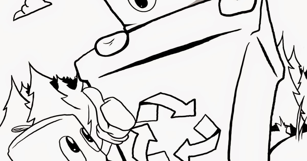 Reduce Reuse Recycle Coloring Pages