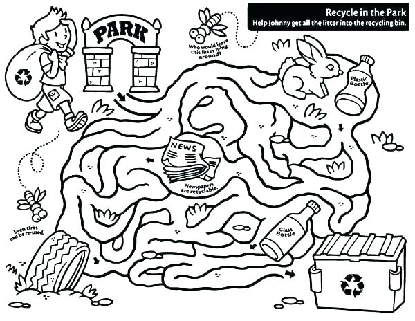 600x464 Recycle Coloring Pages Reduce Reuse Recycle Coloring Pages Recycle