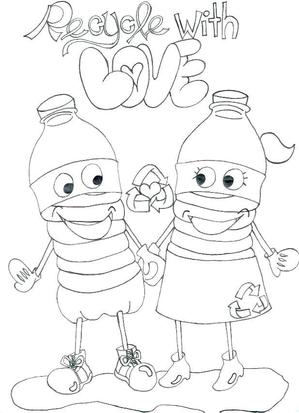 618x852 Recycle Symbol Coloring Page Recycling Coloring Pages Printable