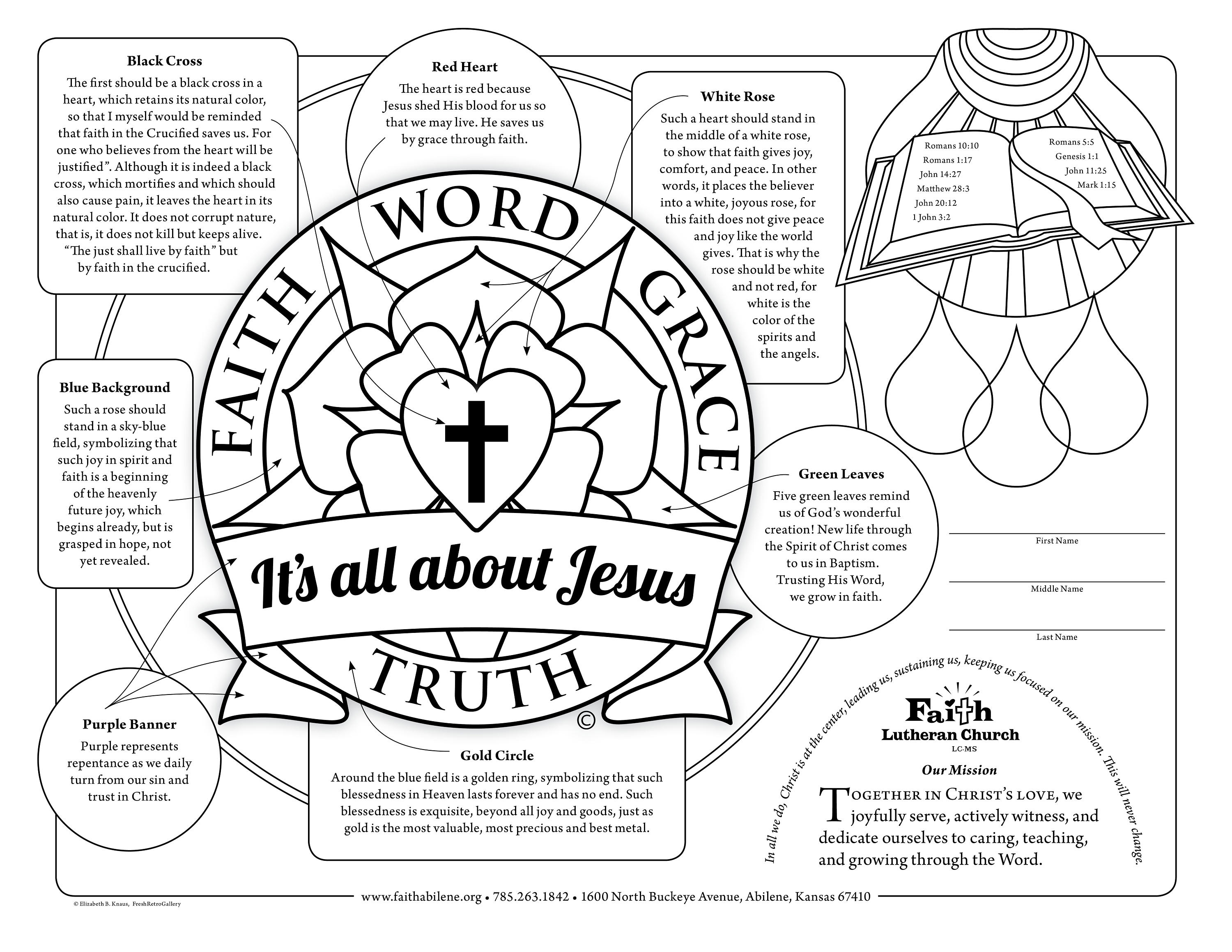 3000x2318 21 Luther Rose Coloring Page Images Free Coloring Pages
