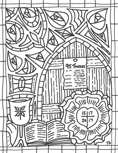 385x500 Reformation 500 Coloring Page Stushie Art