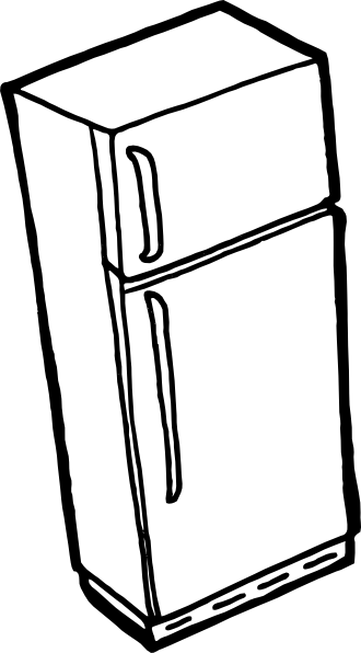 330x596 Fridge Outline Clip Art