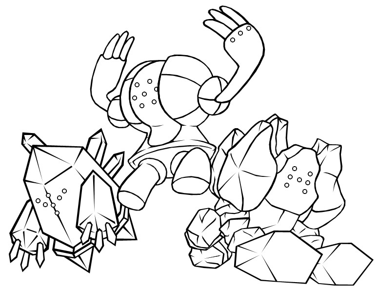 775x591 Pokemon Regirock Coloring Pages