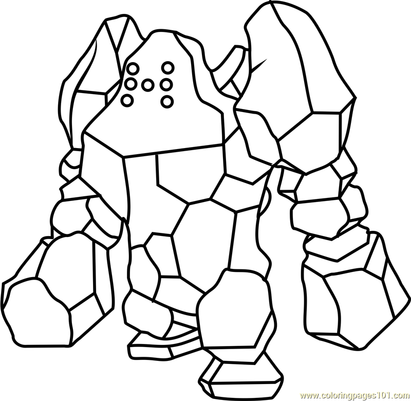 800x780 Pokemon Regirock Coloring Pages