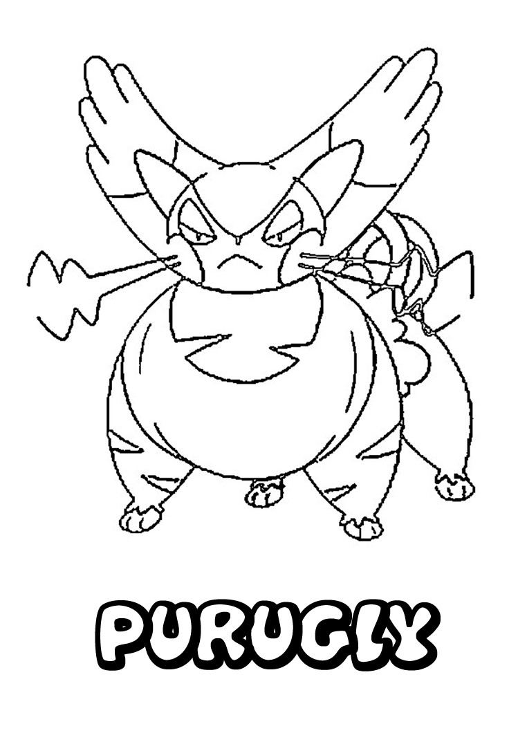 749x1060 Purugly Coloring Pages