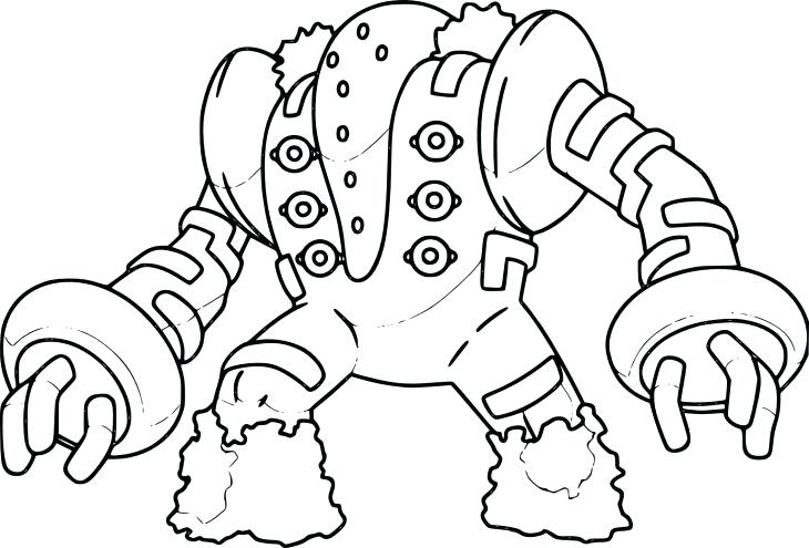 730x495 Regigigas Coloriage Pokemon A Imprimer Et Colorier X Y Mega