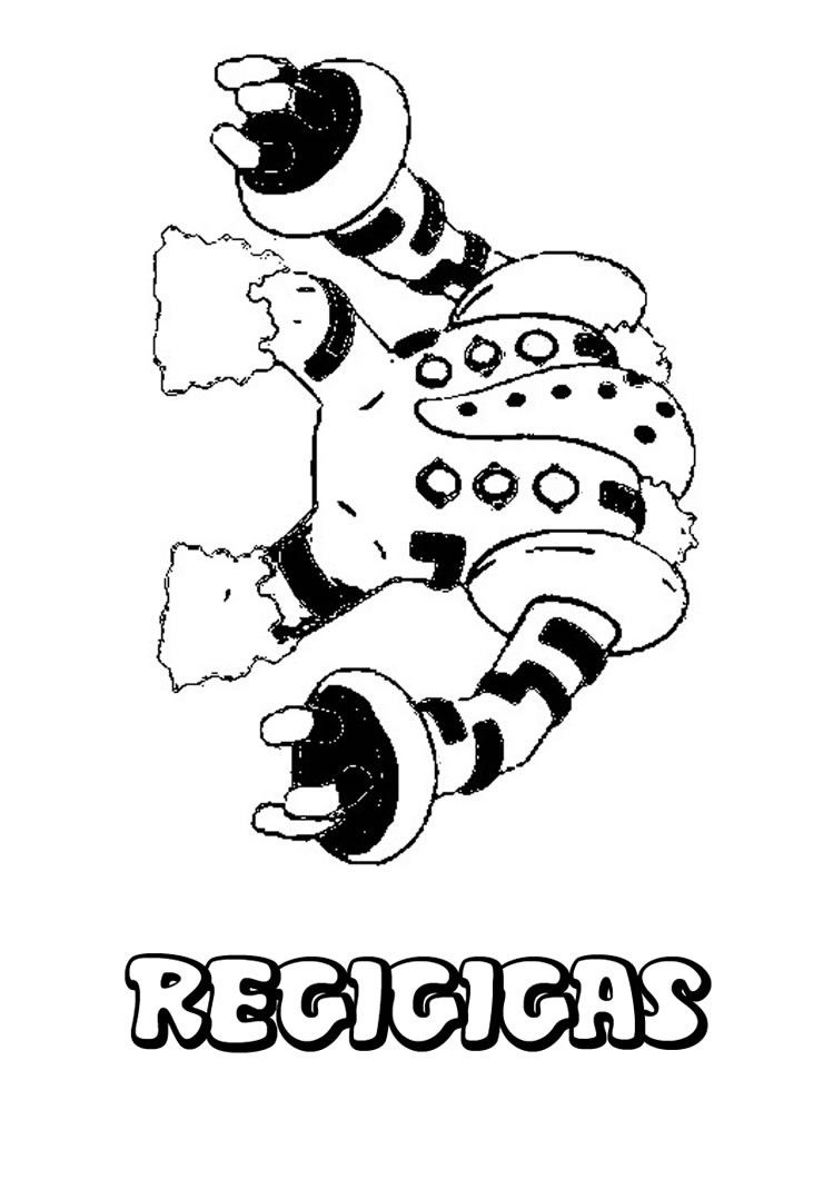 749x1060 Regigigas Pokemon Coloring Page. More Pokemon Coloring Sheets