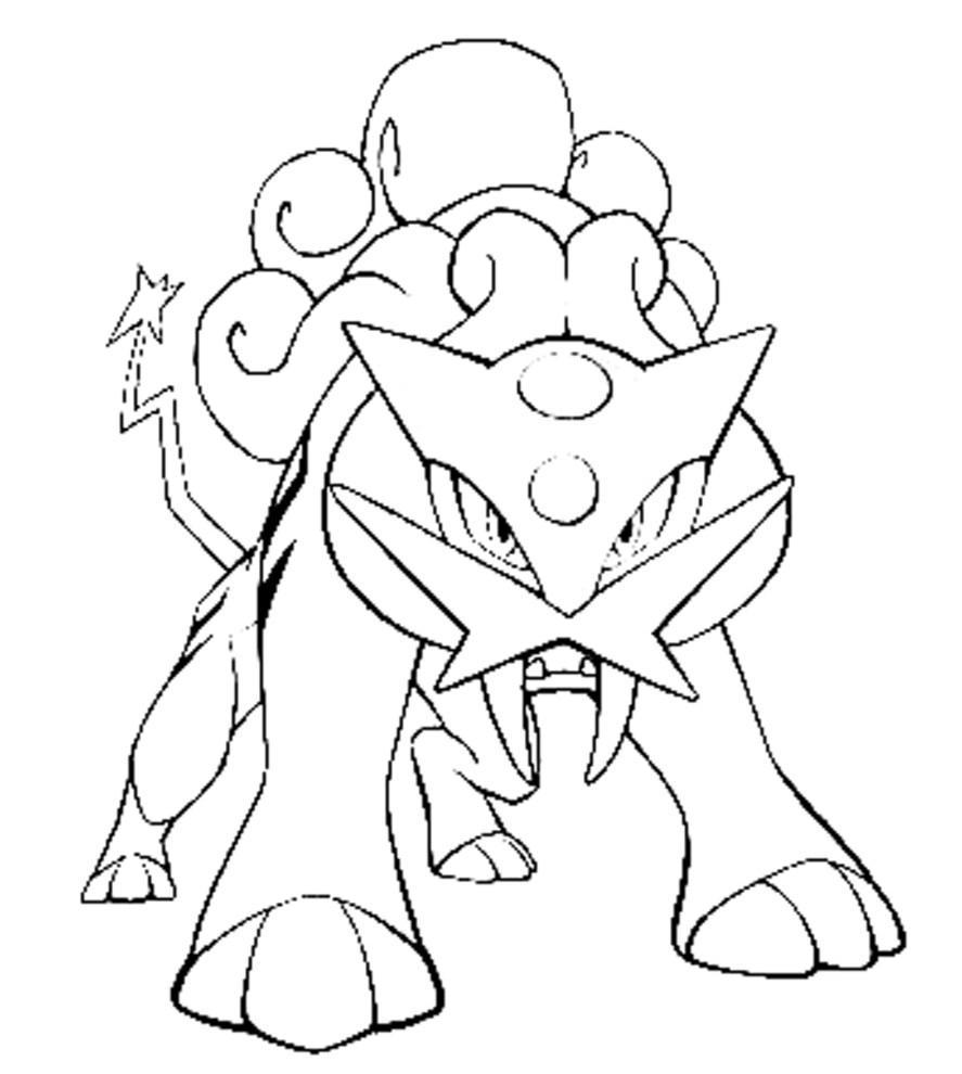 887x990 Awesome Regirock Pokemon Coloring Pages Pict Of Hydreigon Style