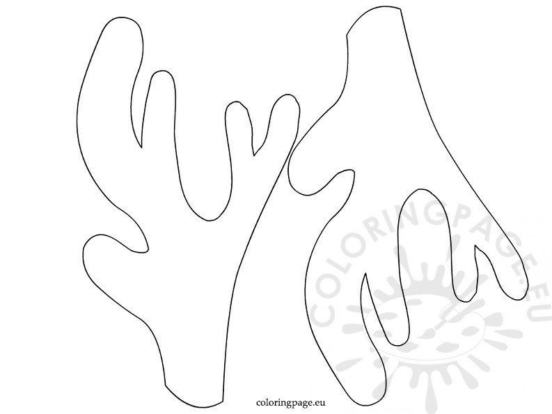 793x595 Reindeer Antler Template