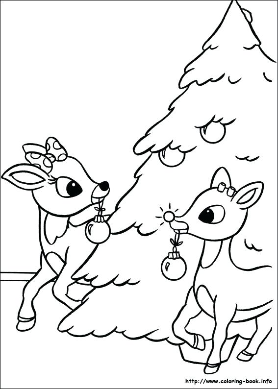 567x794 Reindeer Antlers Coloring Pages The Red Nosed On Book Coloring