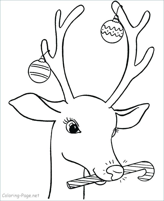670x820 Christmas Coloring Pages Reindeer 1 Free Printable Coloring Pages