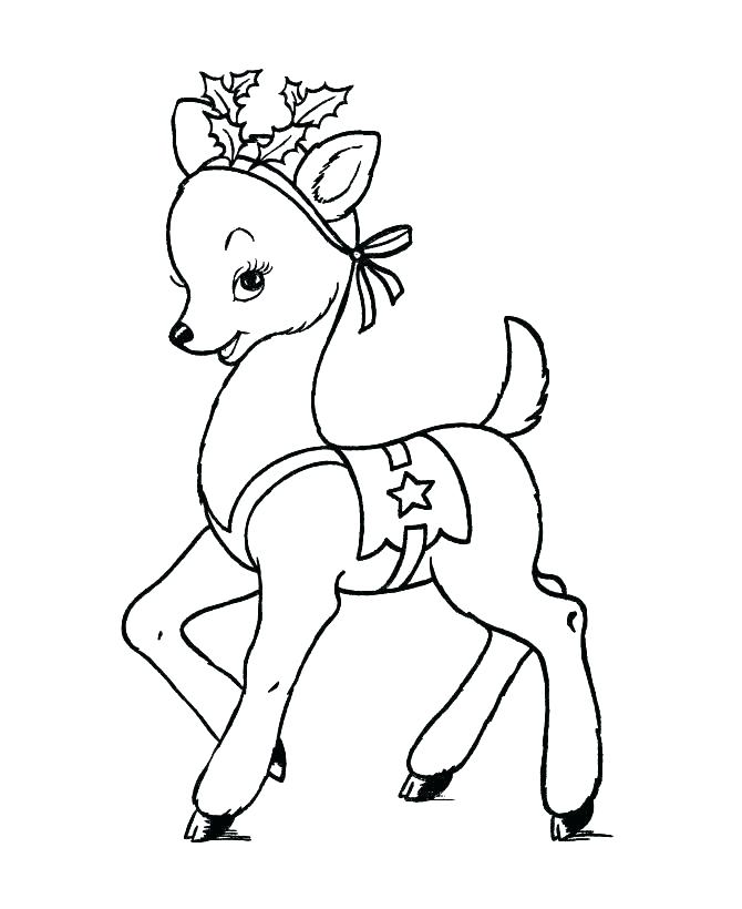 670x820 Reindeer Color Page Little The Red Nosed Reindeer Coloring Page