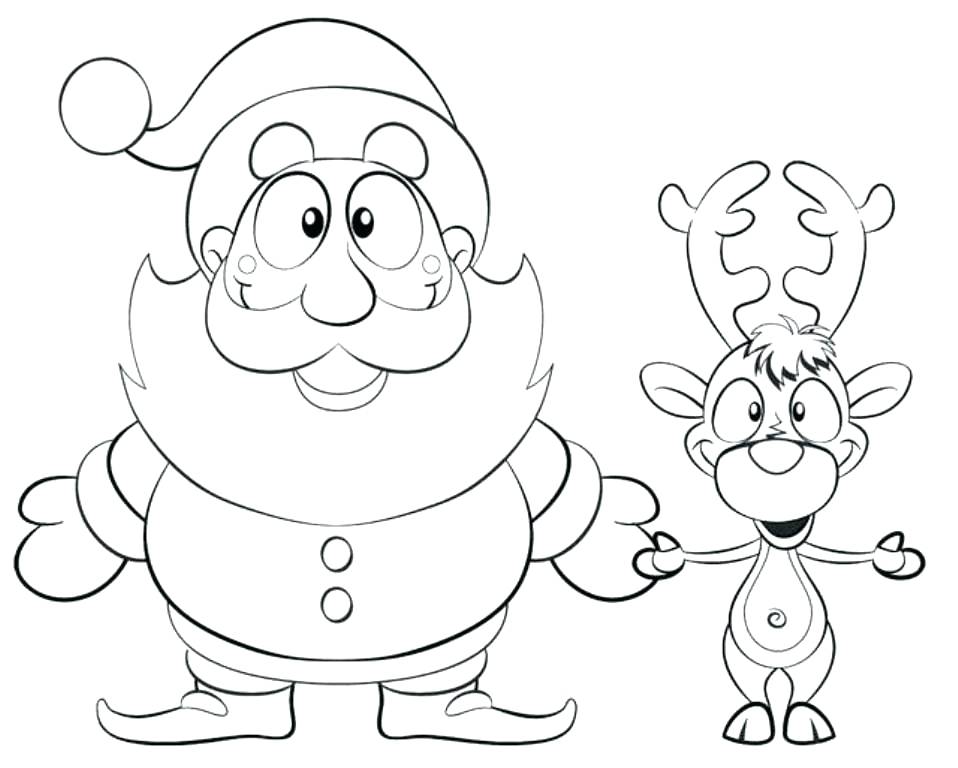 958x768 Reindeer Coloring Page The Red Nosed Reindeer Coloring Pages