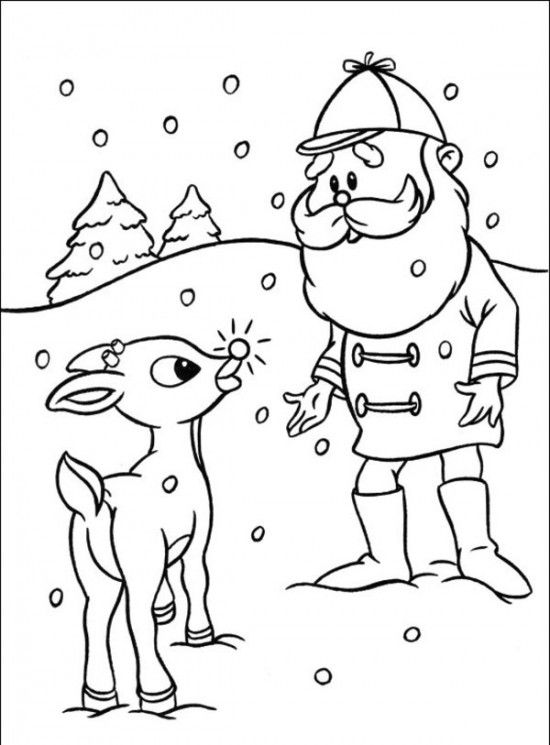 550x745 Characters Rudolph The Red Nosed Reindeer Coloring Book Rudolph