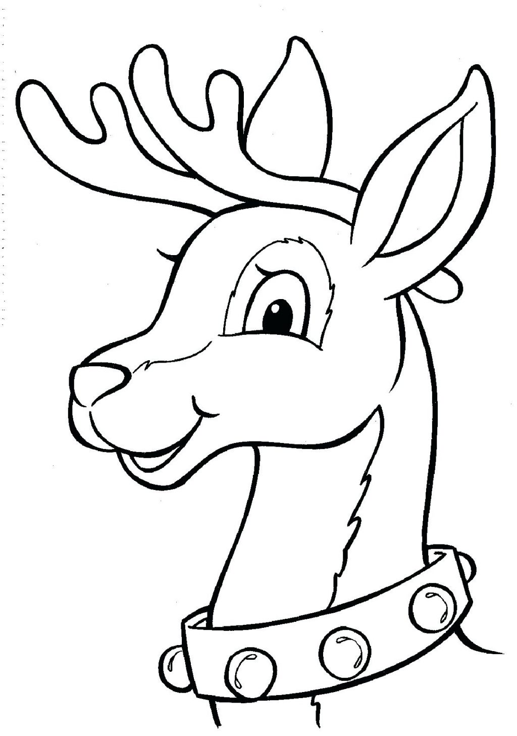 1024x1457 Coloring Pages ~ Reindeer Coloring Pages Open And Print This