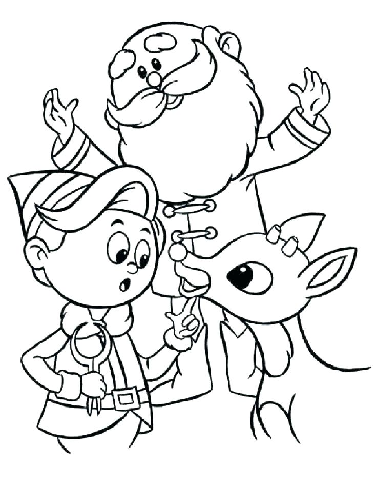 736x952 Elf On The Shelf Reindeer Coloring Pages Elf Shelf Coloring Page