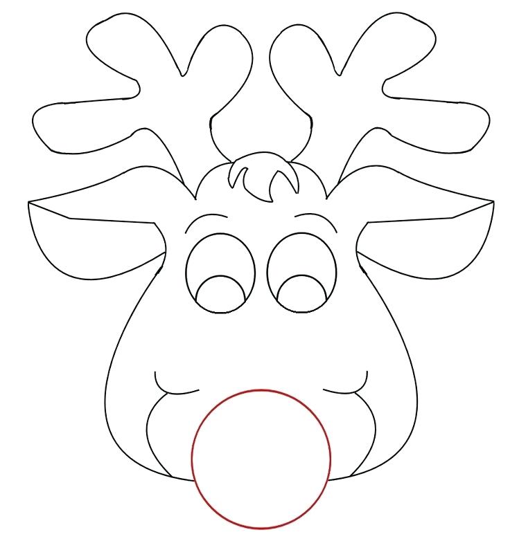 736x795 Printable Reindeer Antlers Pattern Coloring Page Printable
