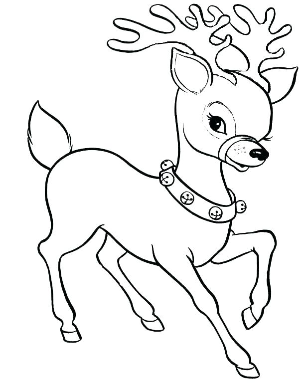 618x784 Reindeer Coloring Pages Reindeer Coloring Page Reindeer Coloring