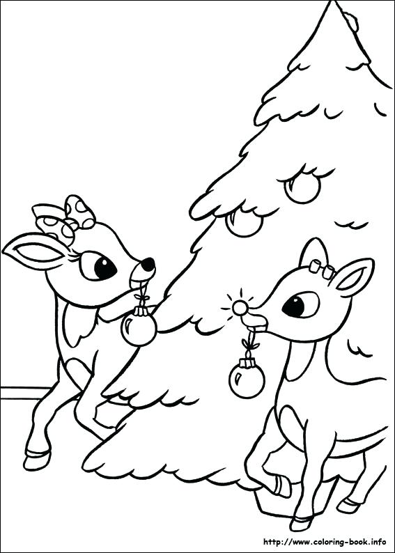 567x794 Reindeer Coloring Pages