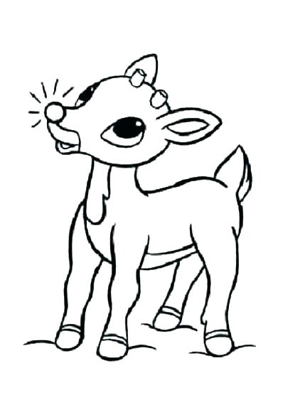 429x556 Reindeer Picture To Color Reindeer Color Page Reindeer Head