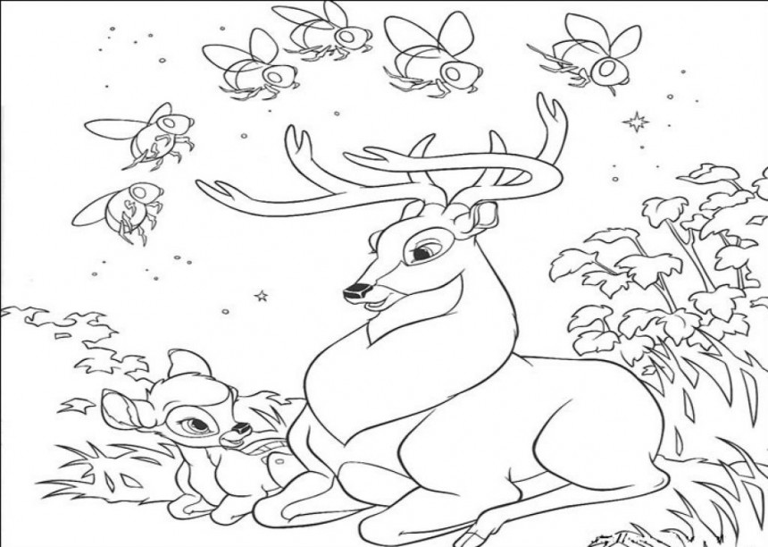 860x612 Free Printable Deer Coloring Pages For Kids