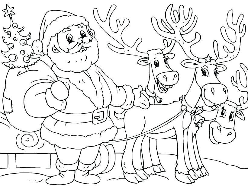 821x620 Raindeer Coloring Pages Little The Red Nosed Reindeer Coloring