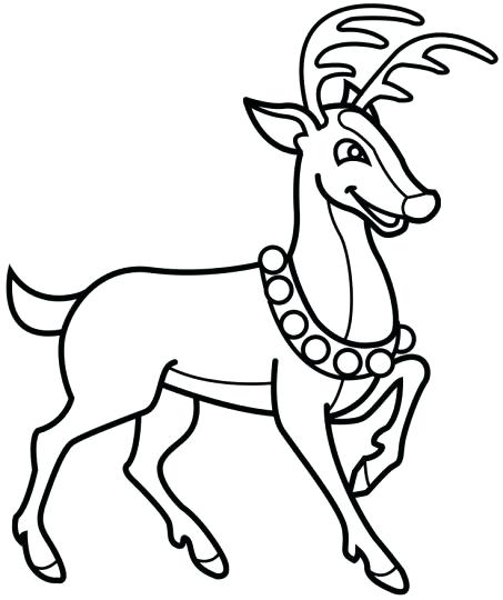 453x540 Reindeer Head Coloring Page Reindeer Face Coloring Pages Reindeer