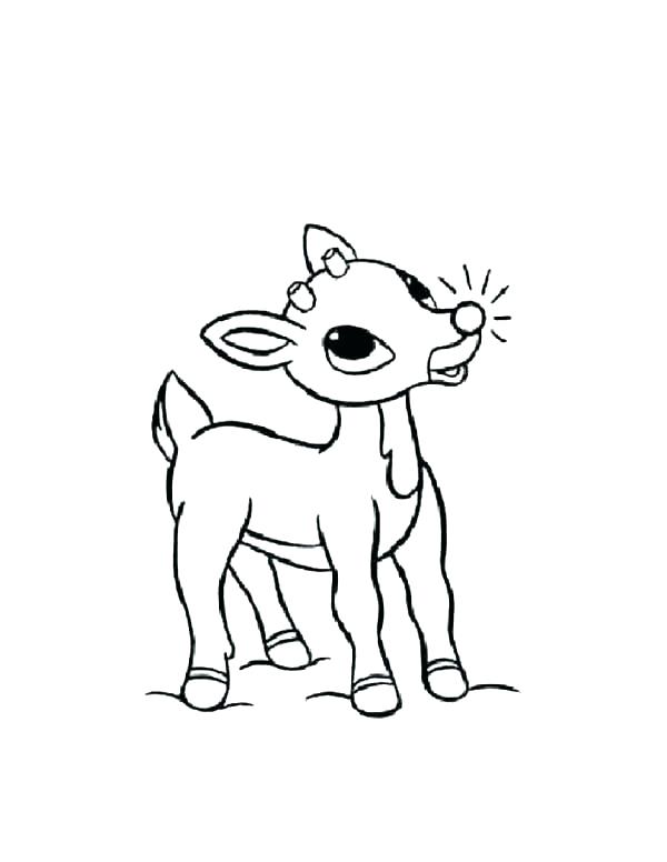600x776 Reindeer Coloring Page Reindeer Coloring Pages Reindeer Coloring