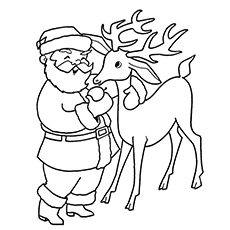 230x230 Top 20 Free Printable Reindeer Coloring Pages Online