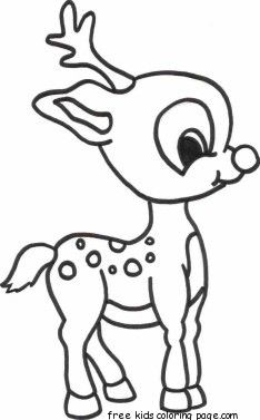 234x377 Merry Christmas Baby Romance Reindeer Coloring Pages