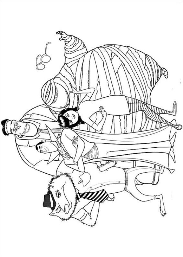 593x832 Hotel Transylvania 2 Coloring Pages Dennis