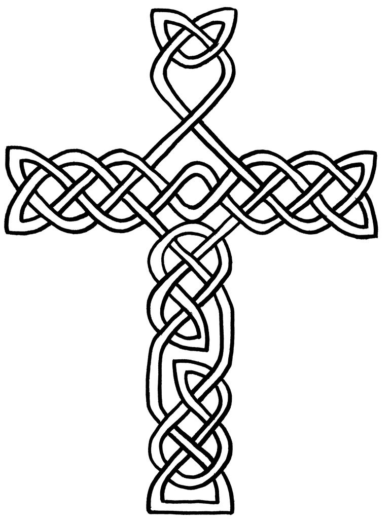 Religious Cross Coloring Pages