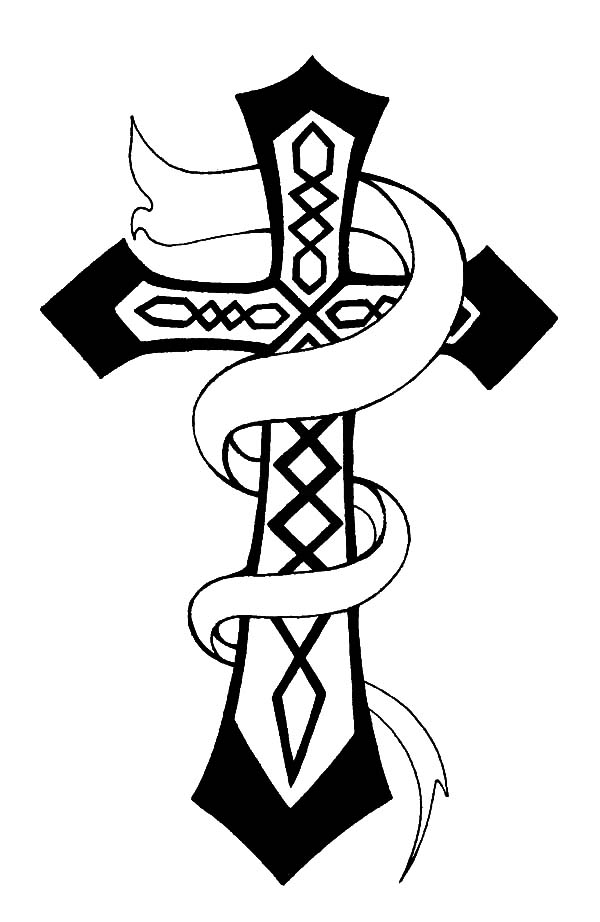 600x922 Christian Celtic Cross Coloring Pages Best Place To Color