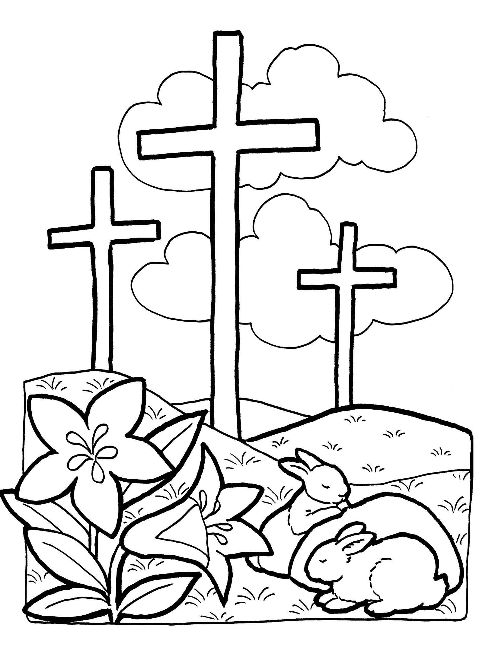 1650x2145 Coloring Pages Religious Easter For Christian