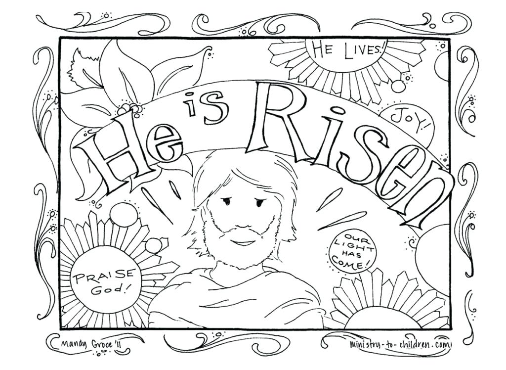 1024x748 Easter Coloring Pages Jesus Is Alive Coloring Page Images About